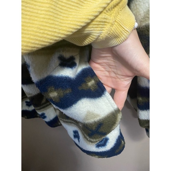 Vintage 90s Bugle Boy Fleece Pullover 1/4 Zip - Picture 3 of 6